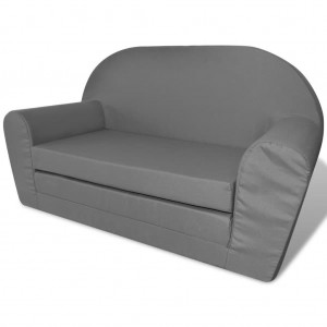 VidaXL Sillón Flip-Out para niños gris H