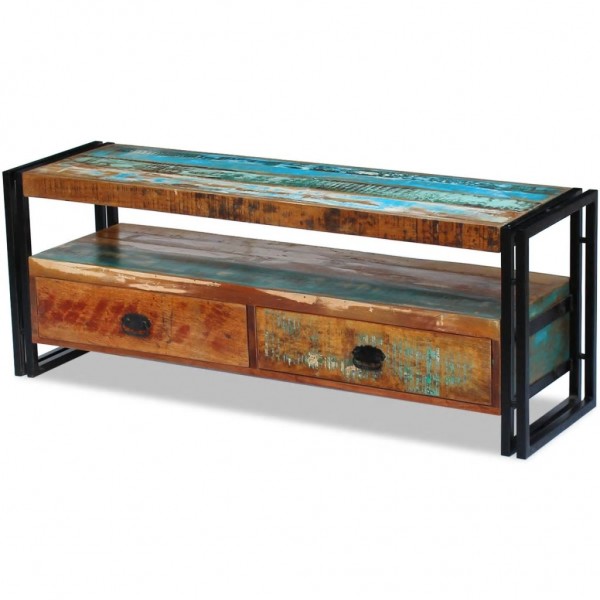 Mueble para la TV de madera maciza reciclada D