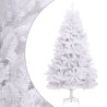 Árbol de Navidad artificial con bisagras y soporte blanco 240cm 1