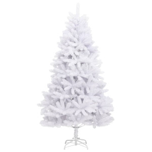 Árvore de Natal artificial articulada com suporte 240 cm branco H