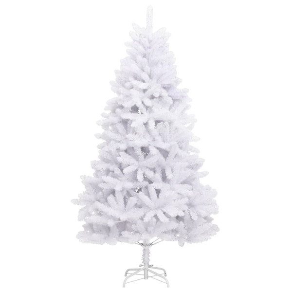 Árbol de Navidad artificial con bisagras y soporte blanco 240cm M 2