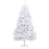 Árbol de Navidad artificial con bisagras y soporte blanco 240cm 2