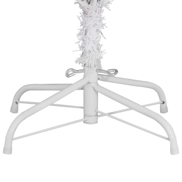 Árvore de Natal artificial articulada com suporte 240 cm branco M 5