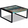 Mesa de centro 80x80x40 cm madeira reciclada maciça 5