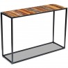 Mesa consola de madera maciza reciclada 110x35x76 cm 1