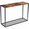 Mesa consola de madera maciza reciclada 110x35x76 cm 3