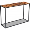 Mesa consola de madera maciza reciclada 110x35x76 cm 5