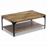 Mesa de centro madera de mango 100x60x38 cm 4