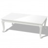 Mesa de centro 115x65x42 cm branco brilhante 2