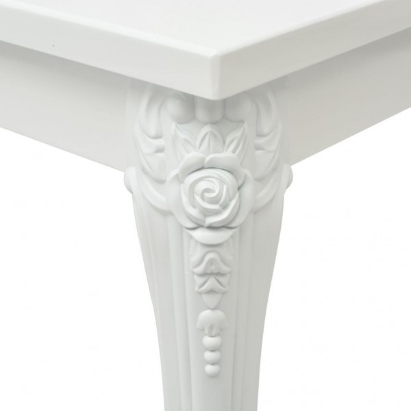 Mesa de centro 115x65x42 cm branco brilhante M 4