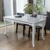 Mesa de comedor 116x66x76 cm blanco brillante 1