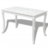 Mesa de comedor 116x66x76 cm blanco brillante 2