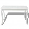 Mesa de comedor 116x66x76 cm blanco brillante 3