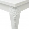 Mesa de jantar 116x66x76 cm branco brilhante 4