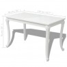 Mesa de jantar 116x66x76 cm branco brilhante 5