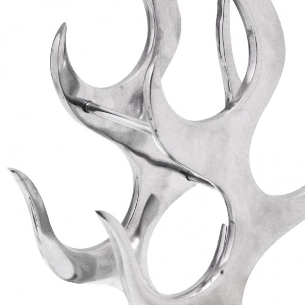 Garrafa em forma de chama de alumínio prateado 9 garrafas M 3