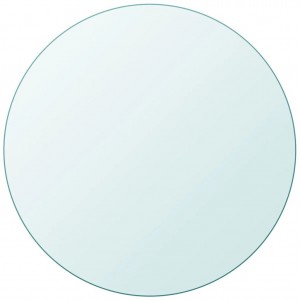 Tablero de mesa de cristal templado redondo 800 mm H