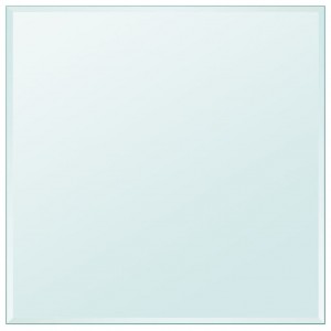 Tablero de mesa de cristal templado cuadrado 800x800 mm H