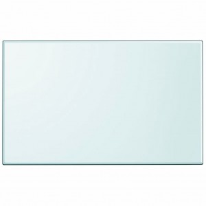 Tablero de mesa de cristal templado cuadrado 1000x620 mm H