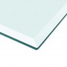 Tablero de mesa de cristal templado cuadrado 1200x650 mm 3