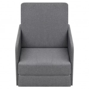 Sillón convertible en cama tela gris claro H