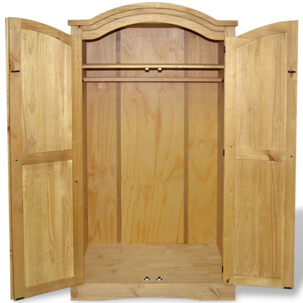 Armario madera de pino Mexicano estilo Corona 2 Puertas M 4