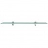 Estante flotante de cristal 60x10 cm 8 mm 2