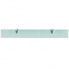 Estante flotante de cristal 80x10 cm 8 mm 3