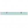 Estante flotante de cristal 90x10 cm 8 mm 3