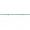 Estante flotante de cristal 80x20 cm 8 mm 2