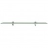 Estante flotante de cristal 60x20 cm 8 mm 2