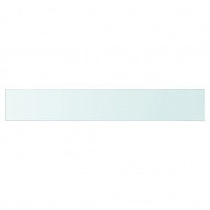 Panel de estante vidrio claro 80x12 cm H