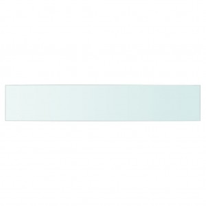 Panel de estante vidrio claro 80x15 cm H
