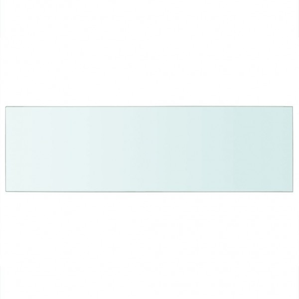 Panel de estante vidrio claro 80x25 cm M 2