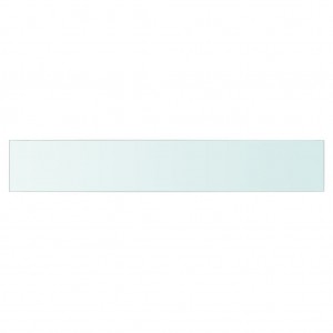 Panel de estante vidrio claro 90x15 cm H