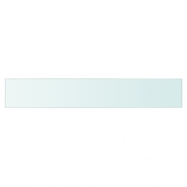 Panel de estante vidrio claro 90x15 cm M 2