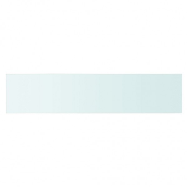 Panel de estante vidrio claro 90x20 cm M 2