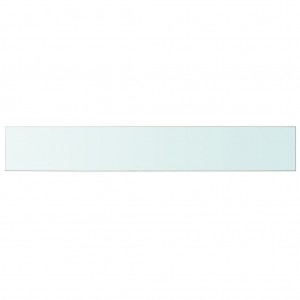 Panel de estante vidrio claro 100x15 cm H