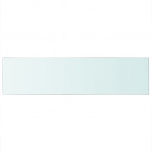 Prateleira de vidro 100x25 cm transparente H