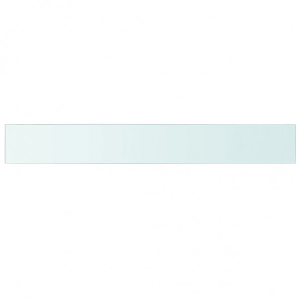 Panel de estante vidrio claro 110x15 cm M 2