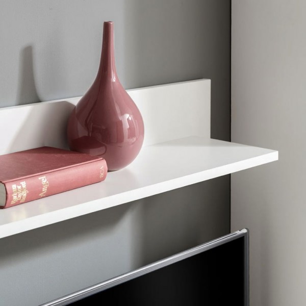 Juego de muebles de salón 5 piezas con iluminación LED blanco M 4