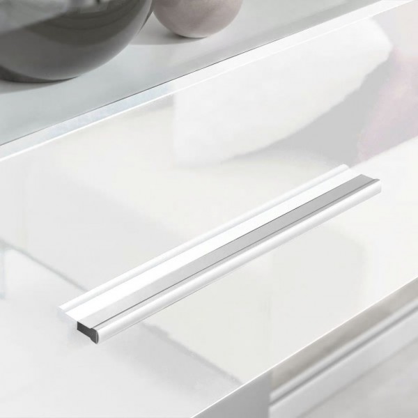 Juego de muebles de salón 5 piezas con iluminación LED blanco M 5