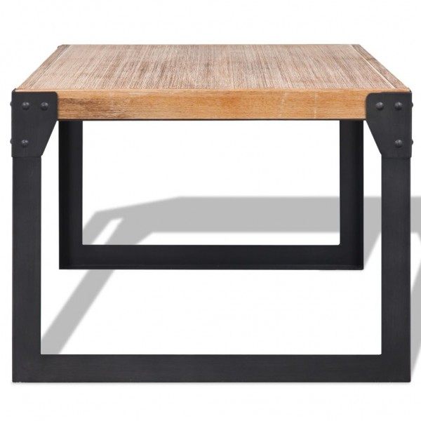 Mesa de centro de madera maciza reciclada 100x60x45 cm M 3