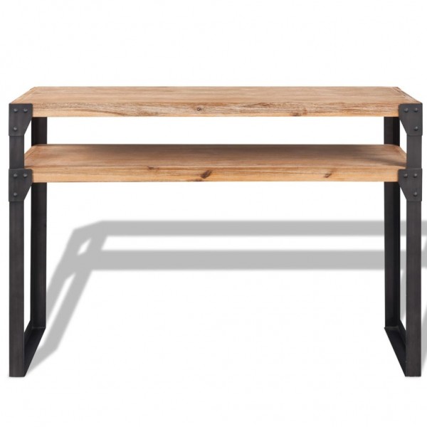 Mesa consola de madera maciza reciclada 120x40x85 cm M 2