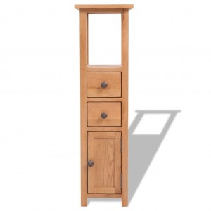 Mueble de esquina de madera de roble maciza 26x26x94 cm H