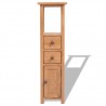 Mueble de esquina de madera de roble maciza 26x26x94 cm 2