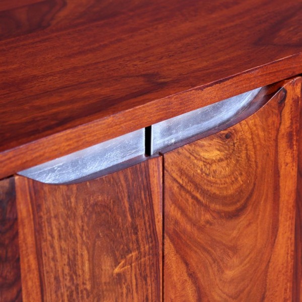 Aparador de madera maciza de sheesham 75x35x60 cm M 3
