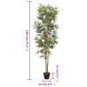 Árbol de bambú artificial con 552 hojas verde 120 cm 4