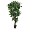 Árbol de mango artificial con 300 hojas verde 80 cm 1