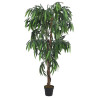 Árbol de mango artificial con 300 hojas verde 80 cm 2